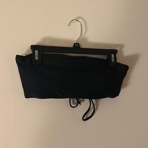 Black bandeau bikini top